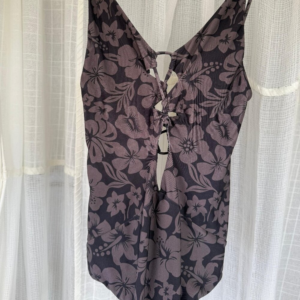 ACACIA Floral One-Piece Swimsuit Size Small